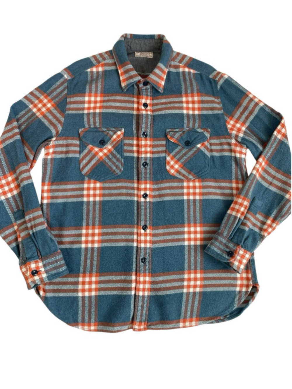 Wallace & Barnes Heavyweight Flannel Shirt Men’s L Vista Plaid